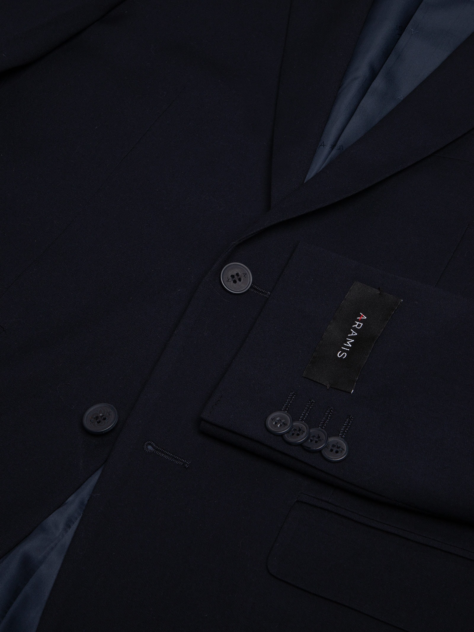 Costume Masculino Regular Em Poliviscose Azul Aramis