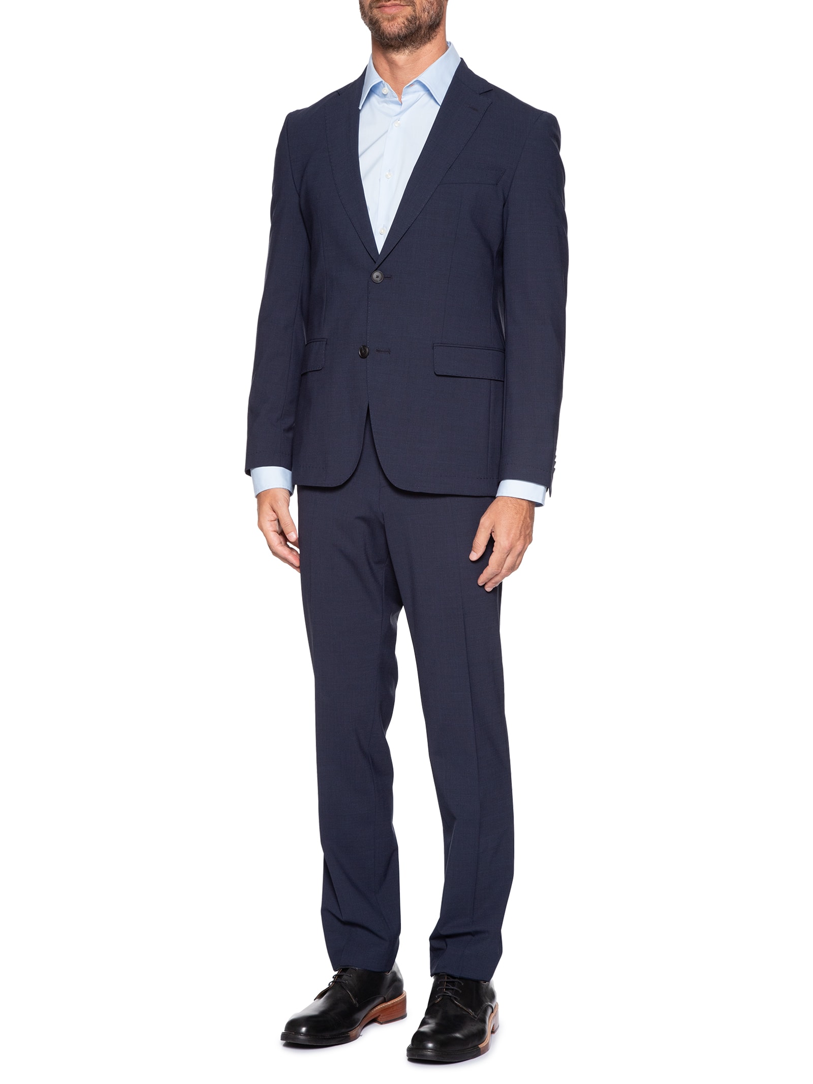 Costume Masculino Slim Fit P-Hge 2 Peças Azul Boss