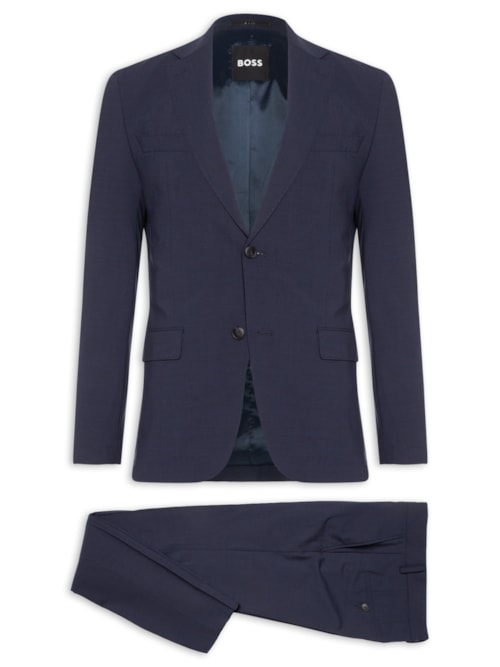 Costume Masculino Slim Fit P-Hge 2 Peças - Azul