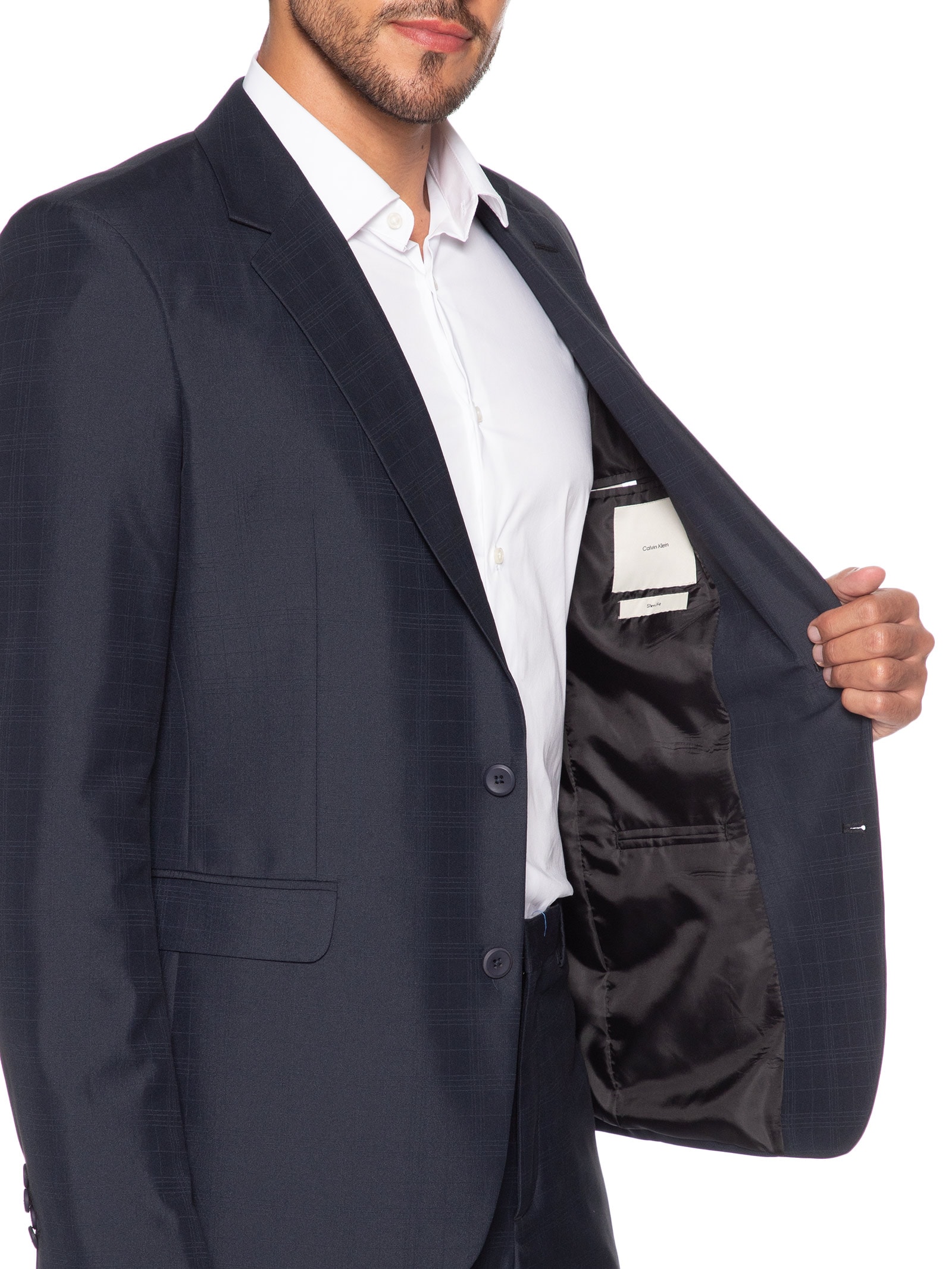 Costume Masculino Slim Pv Azul Calvin Klein - White Label