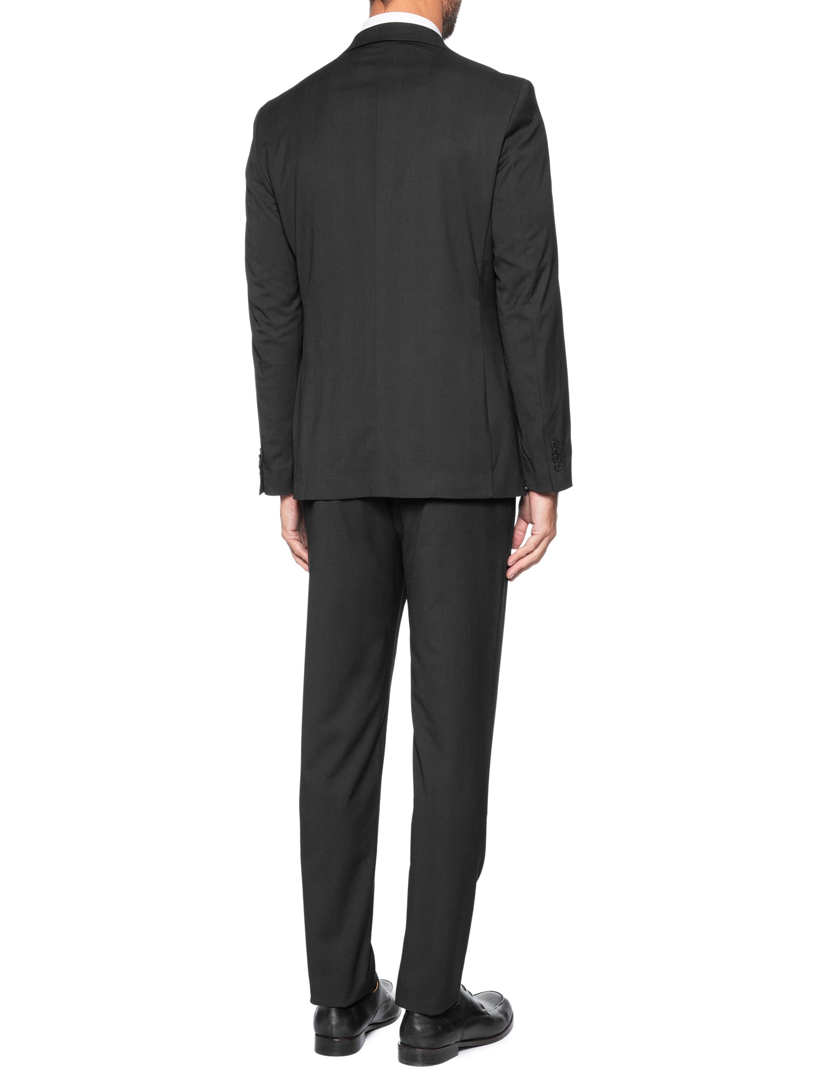Costume Masculino Social Ponto Palito Slim Preto '2 Essential