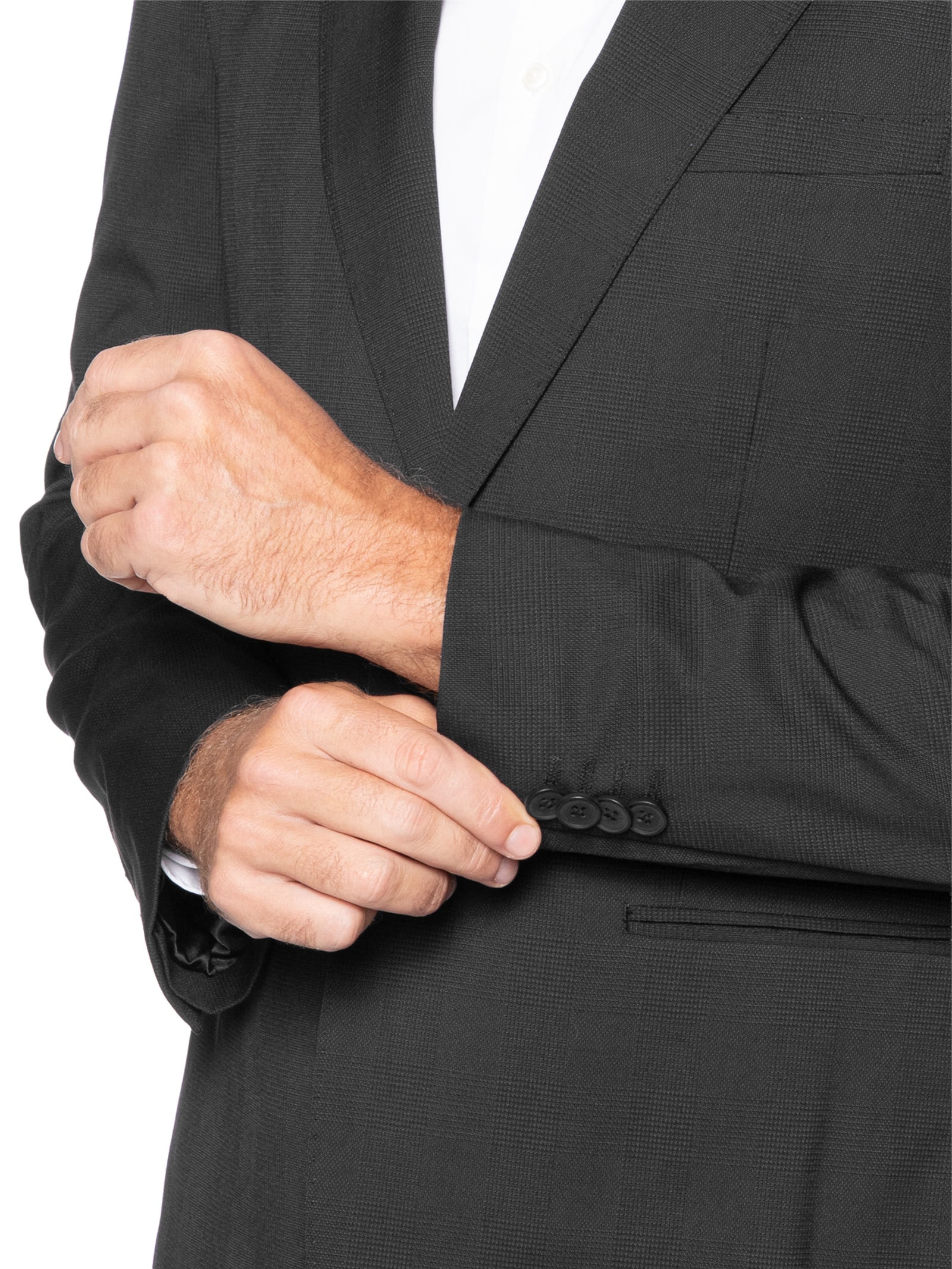 Costume Masculino Social Ponto Palito Slim Preto '2 Essential
