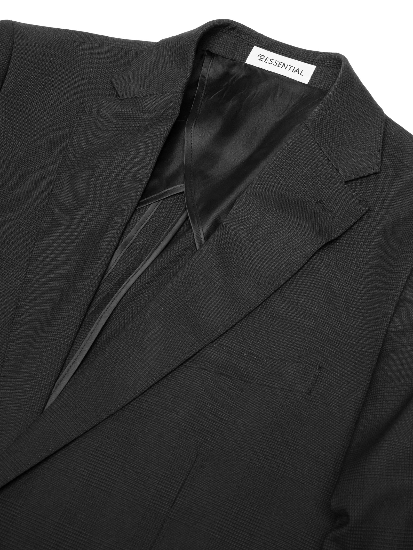 Costume Masculino Social Ponto Palito Slim Preto '2 Essential