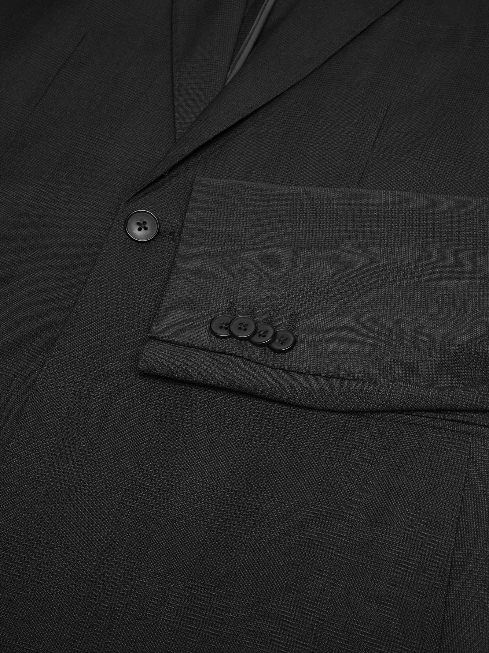Costume Masculino Social Ponto Palito Slim Preto '2 Essential