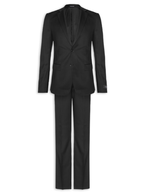 Costume Masculino Super Slim Fit Com Elastano – Preto