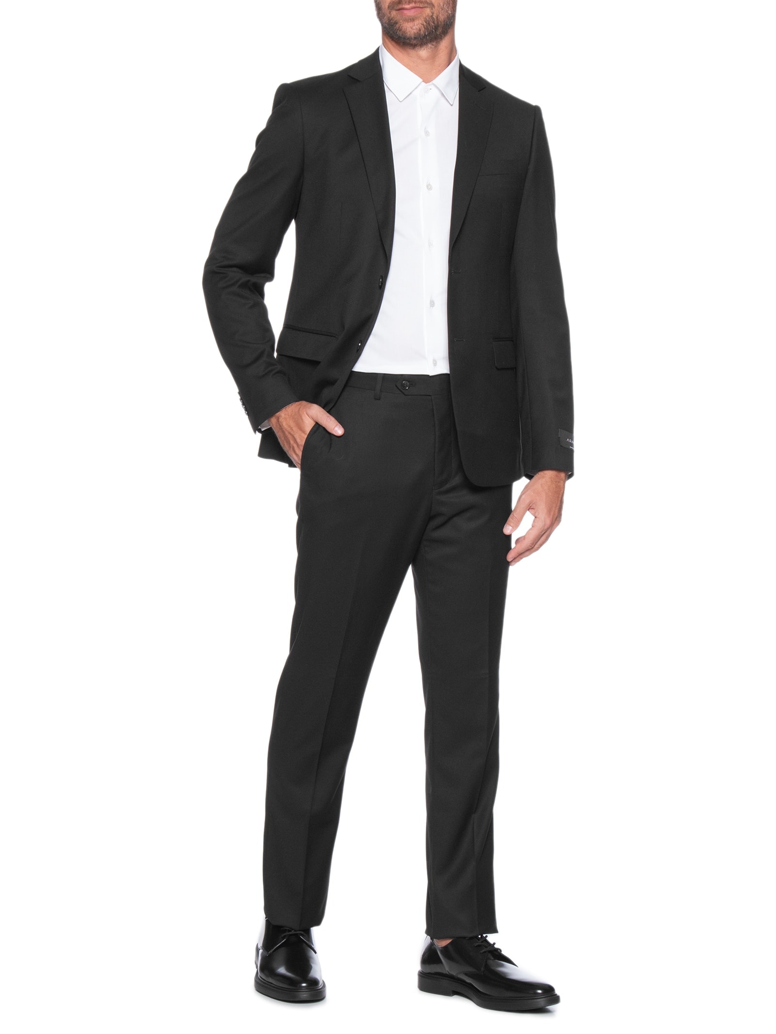 Costume Masculino Super Slim Fit Com Elastano Preto Aramis