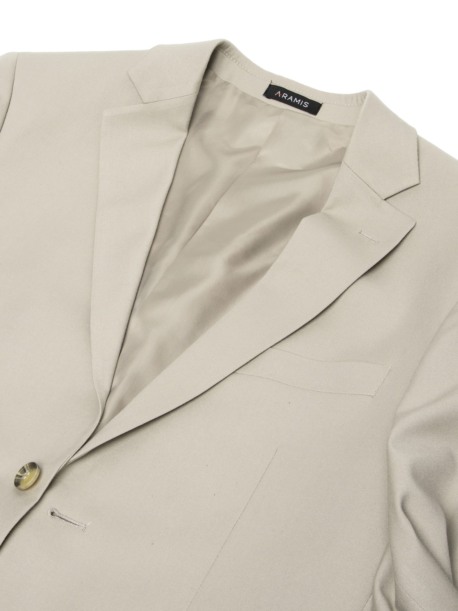 Costume Masculino Super Slim Pv Com Elastano Bege Aramis