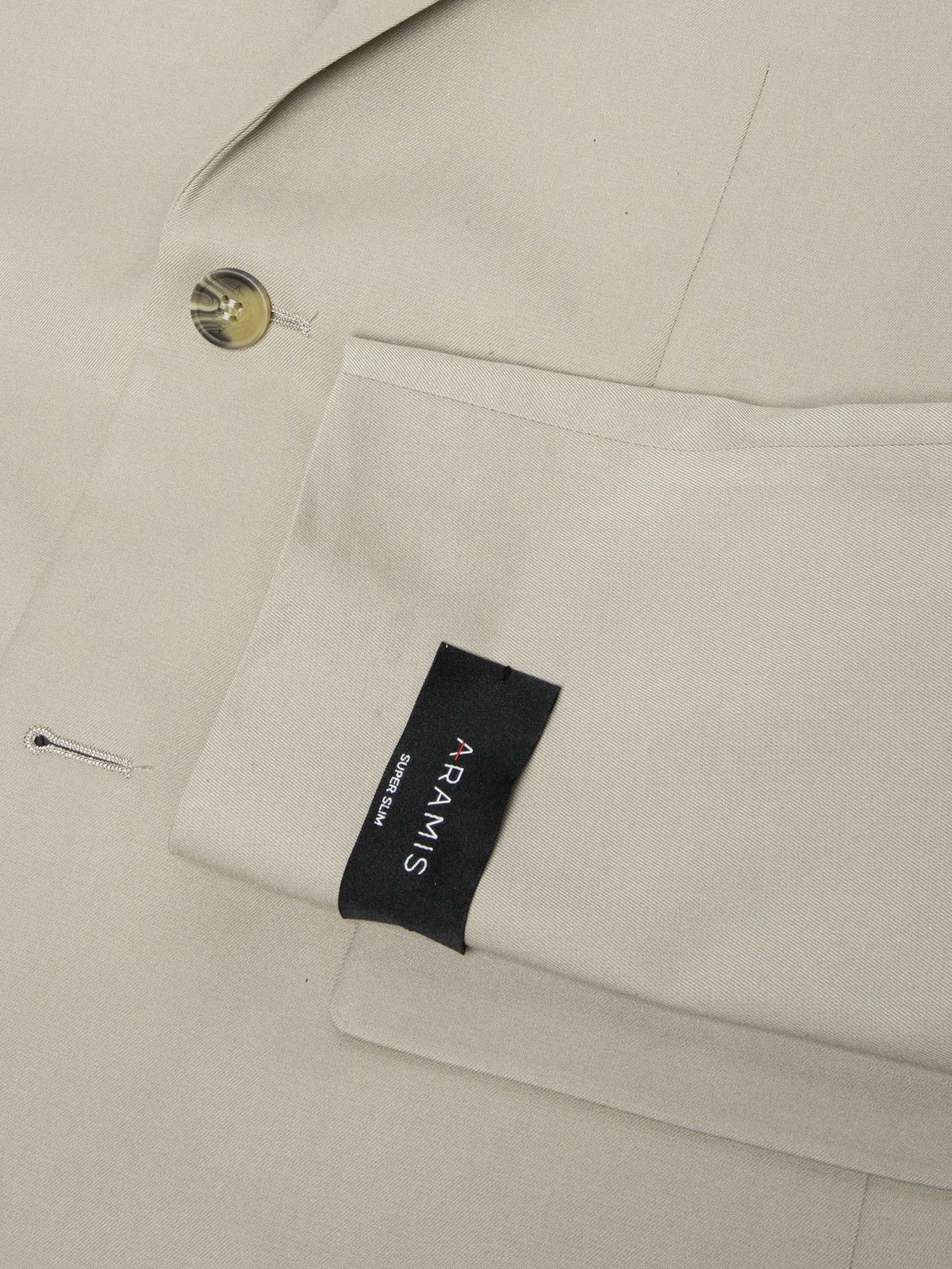 Costume Masculino Super Slim Pv Com Elastano Bege Aramis