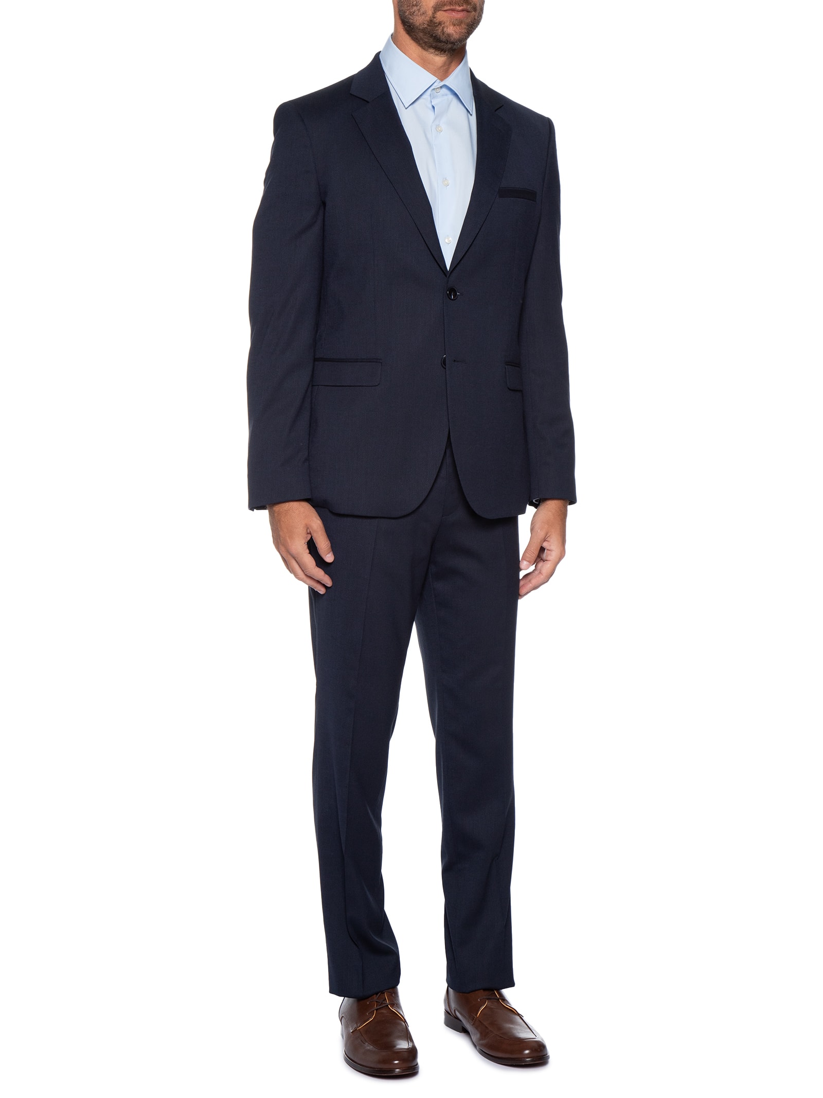 Costume Slim Masculino Arti-Hesten253X Azul Hugo