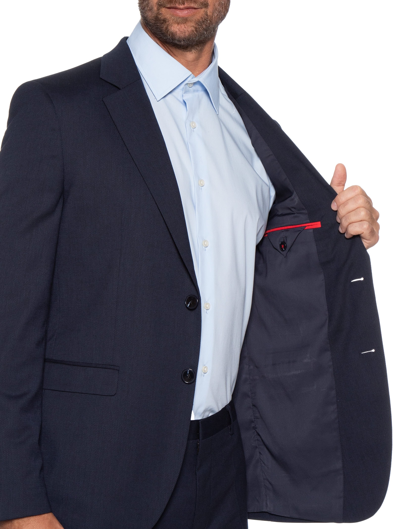 Costume Slim Masculino Arti-Hesten253X Azul Hugo