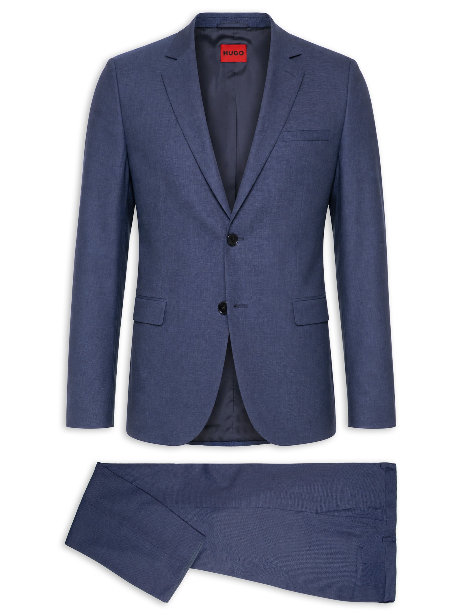 Costume Slim Masculino Arti-Hesten253X Azul Hugo