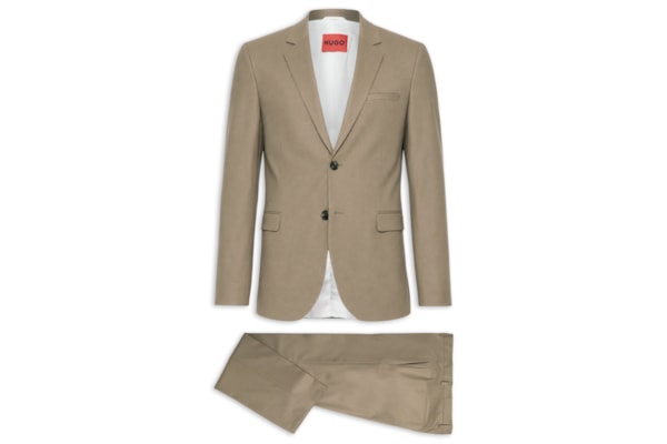 Costume Slim Masculino Arti-Hesten253X - Bege