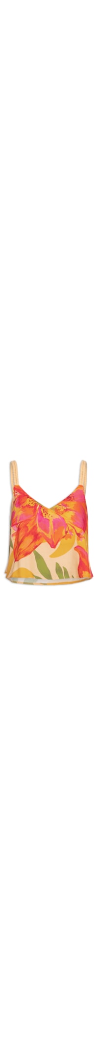 Cropped Alça Corda - Amarelo