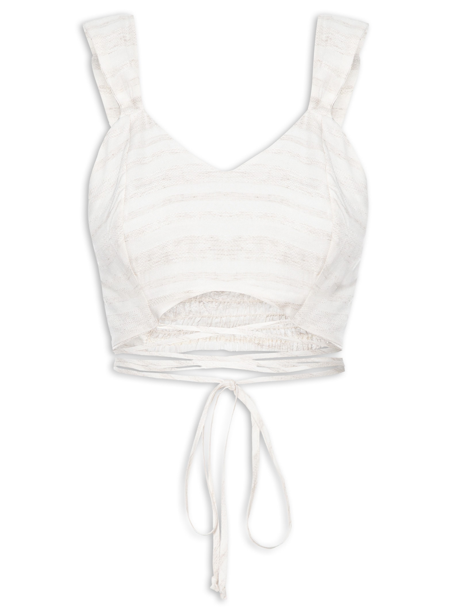 Cropped Detalhe Atado Off White Cacay