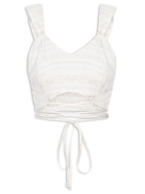 Cropped Detalhe Atado - Off White