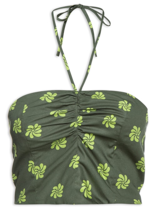 Cropped Estampa Gira – Verde
