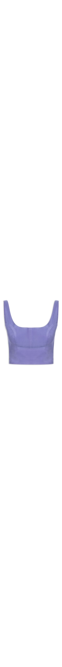 Cropped Feminino Busto Decote U - Roxo