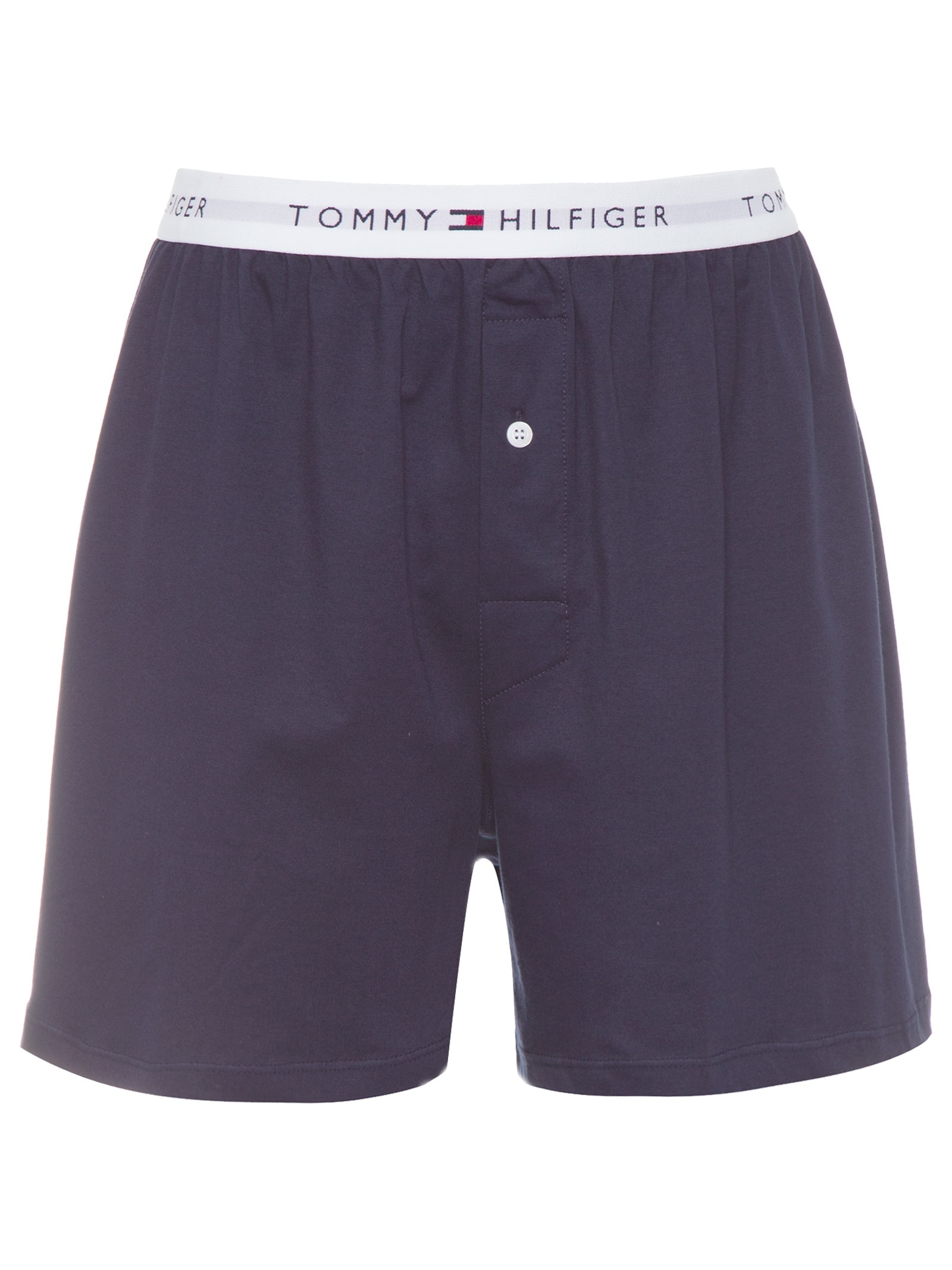 Cueca Basics Core Knit Interlock Athletic Box Azul    Tommy Hilfiger