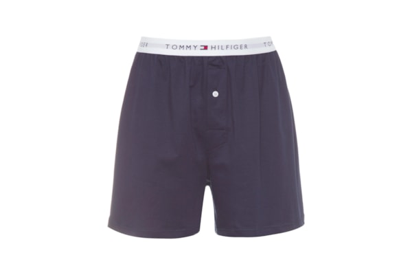 Cueca Basics Core Knit Interlock Athletic Box - Azul   