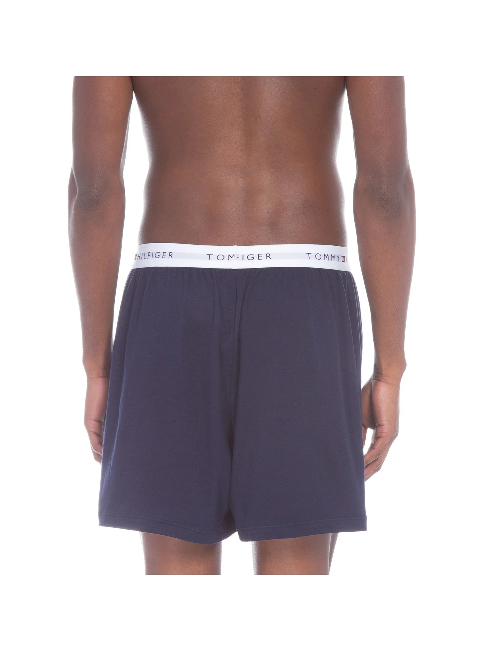 Cueca Basics Core Knit Interlock Athletic Box Azul    Tommy Hilfiger