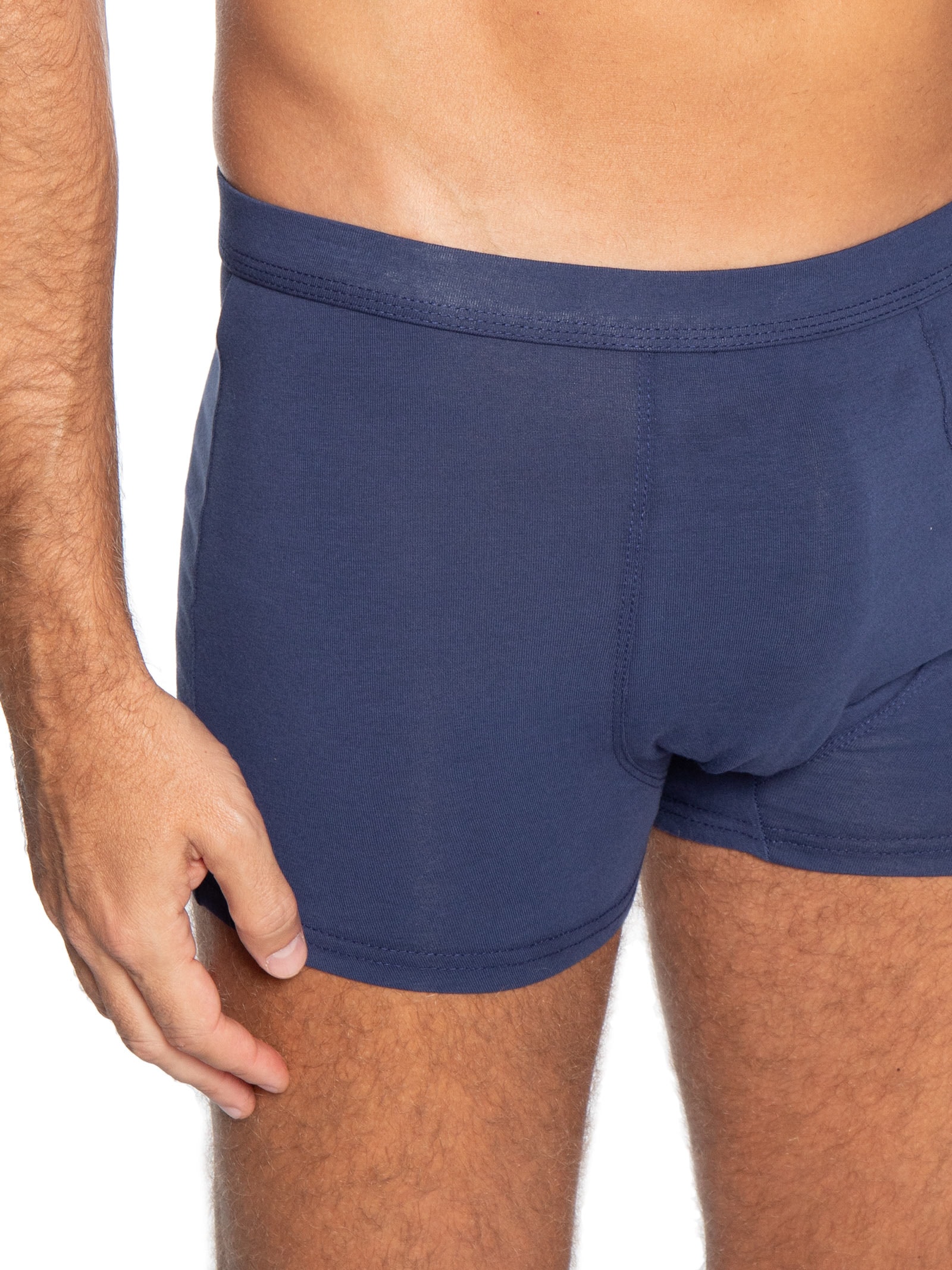 Cueca Box Algodão Azul Basiq Men