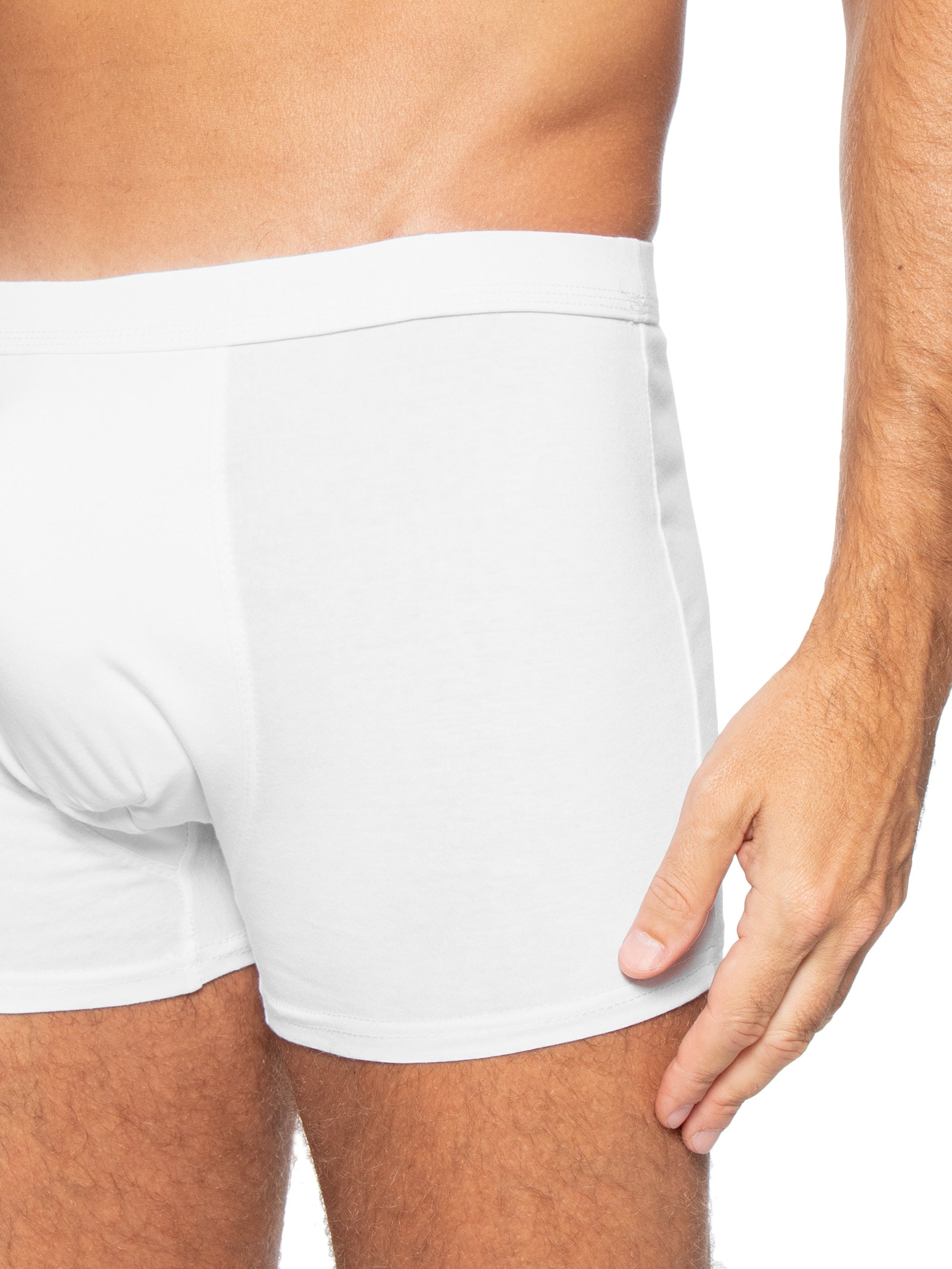 Cueca Box Algodão Branco Basiq Men