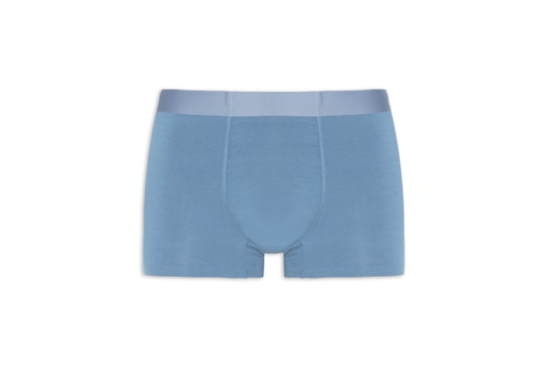 Cueca Box Modal Com Elastano - Azul