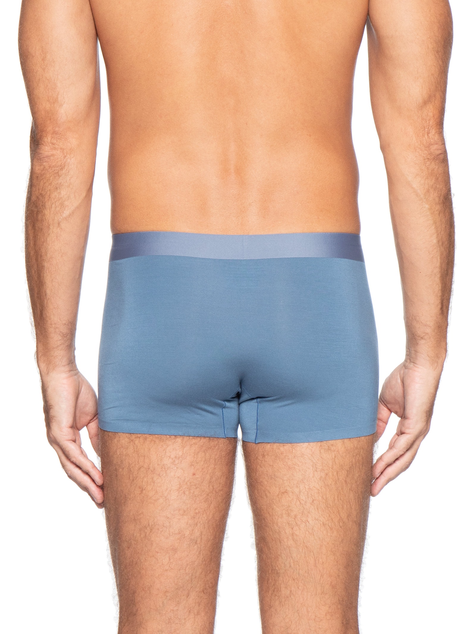 Cueca Box Modal Com Elastano Azul Basiq Men