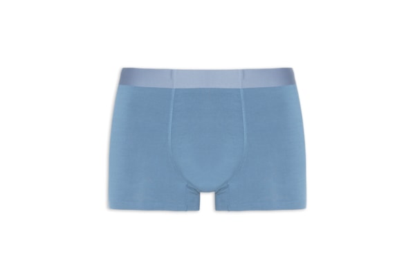 Cueca Box Modal Com Elastano - Azul