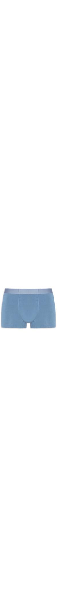 Cueca Box Modal Com Elastano - Azul