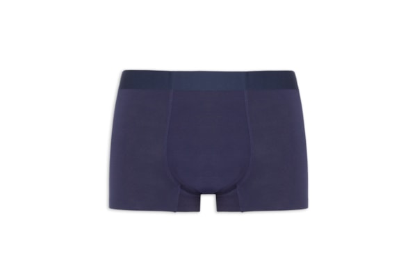 Cueca Box Modal Com Elastano - Azul