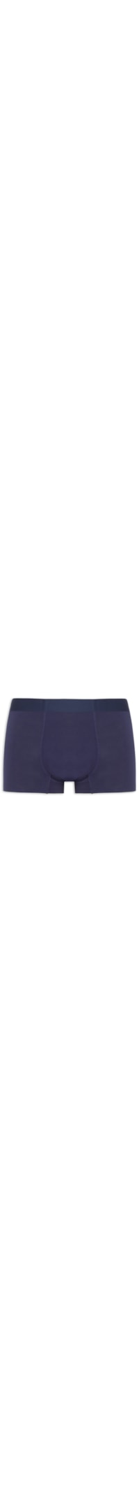 Cueca Box Modal Com Elastano - Azul