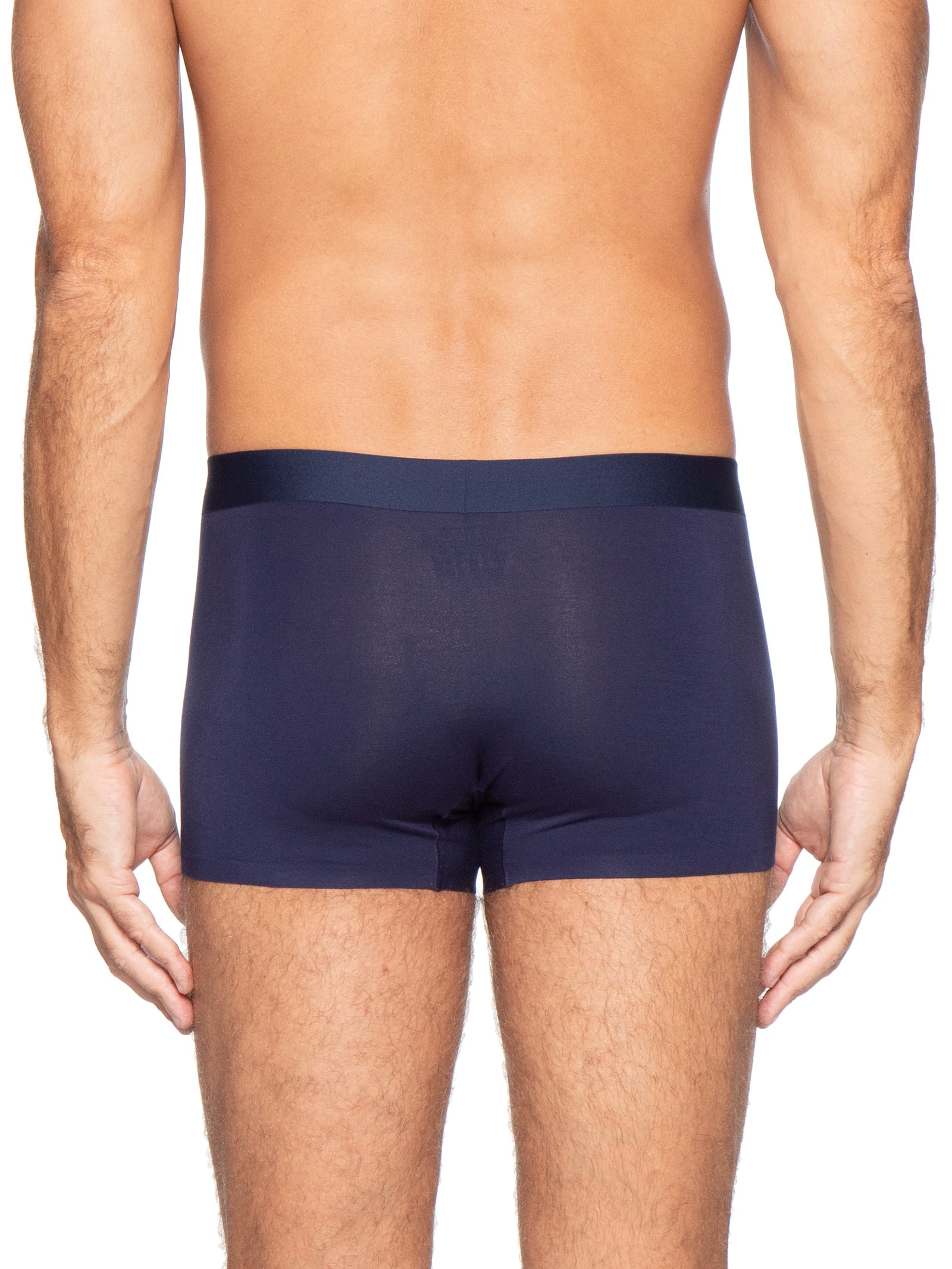 Cueca Box Modal Com Elastano Azul Basiq Men