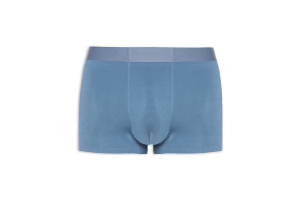 Cueca Box Modal Com Elastano - Azul