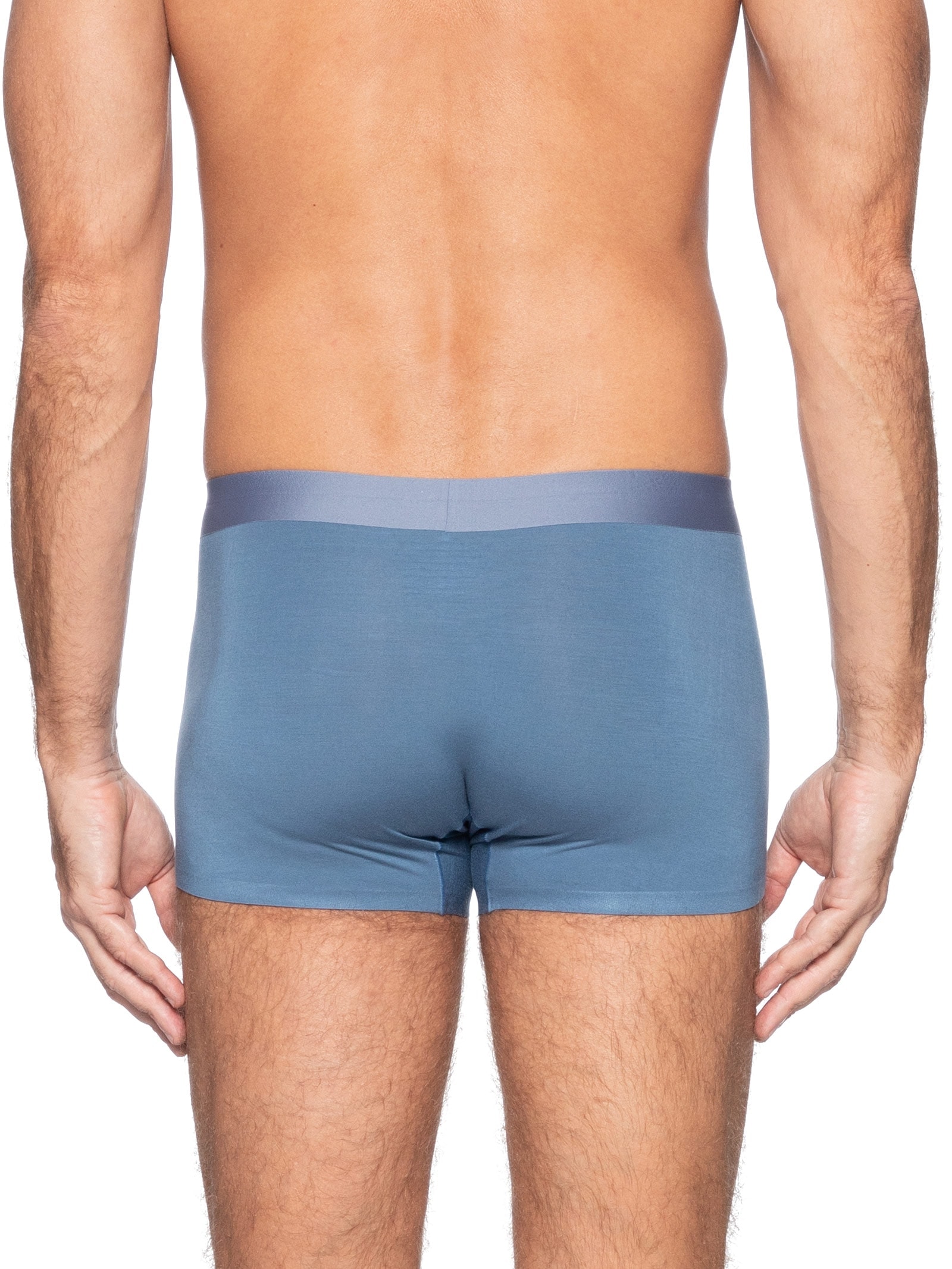 Cueca Box Modal Com Elastano Azul Basiq Men