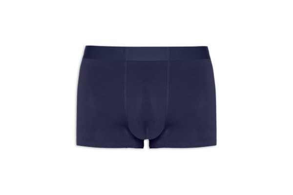 Cueca Box Modal Com Elastano - Azul