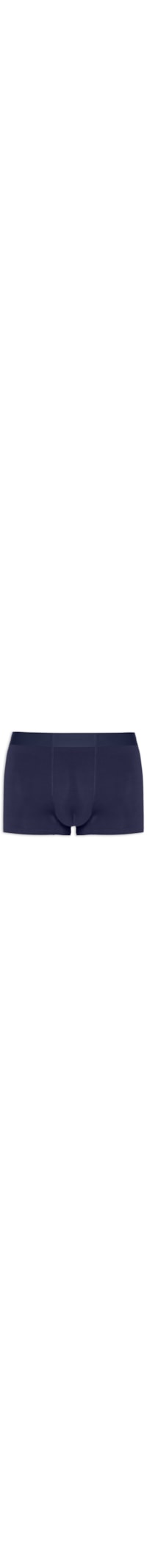 Cueca Box Modal Com Elastano - Azul