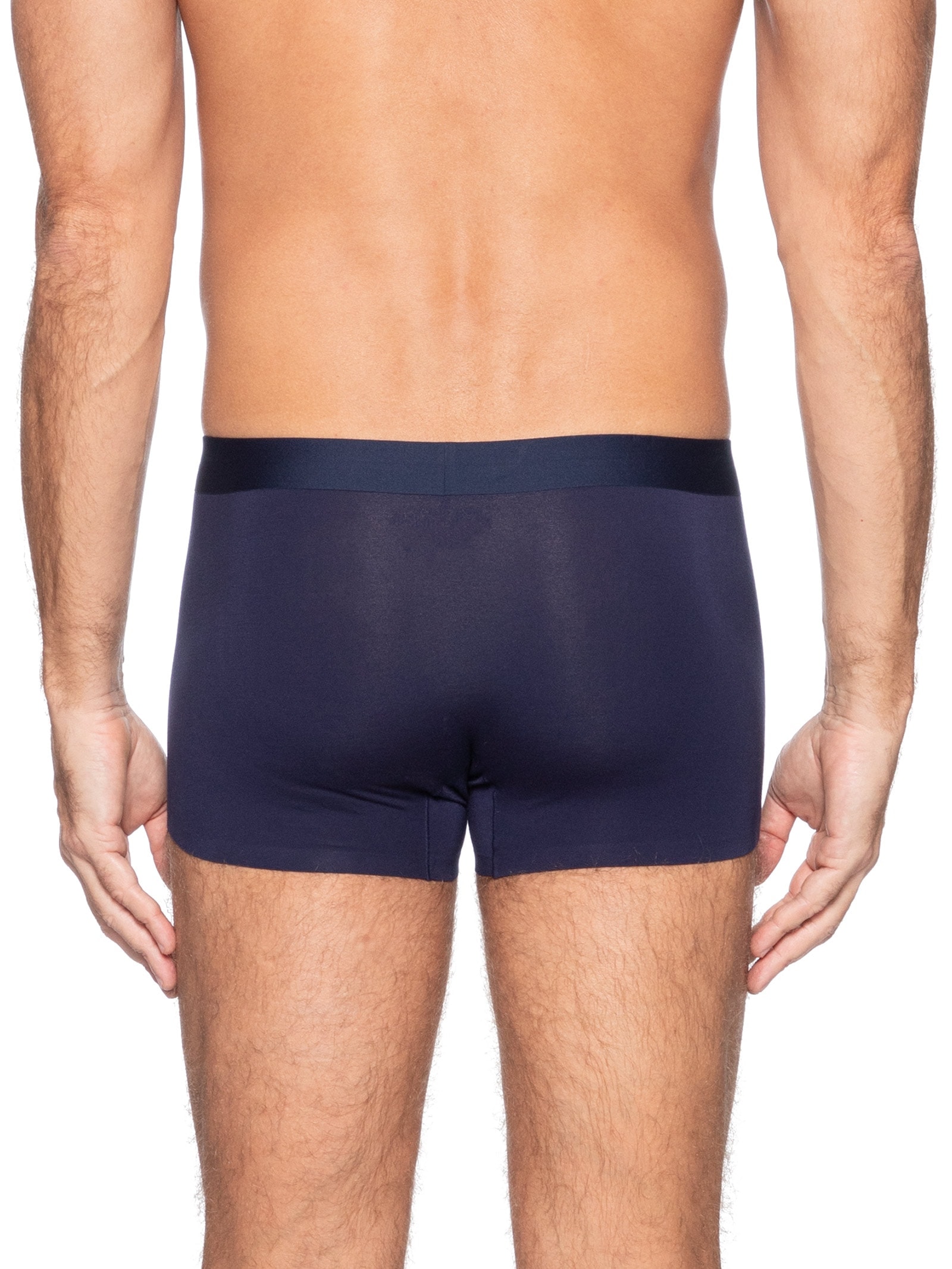 Cueca Box Modal Com Elastano Azul Basiq Men