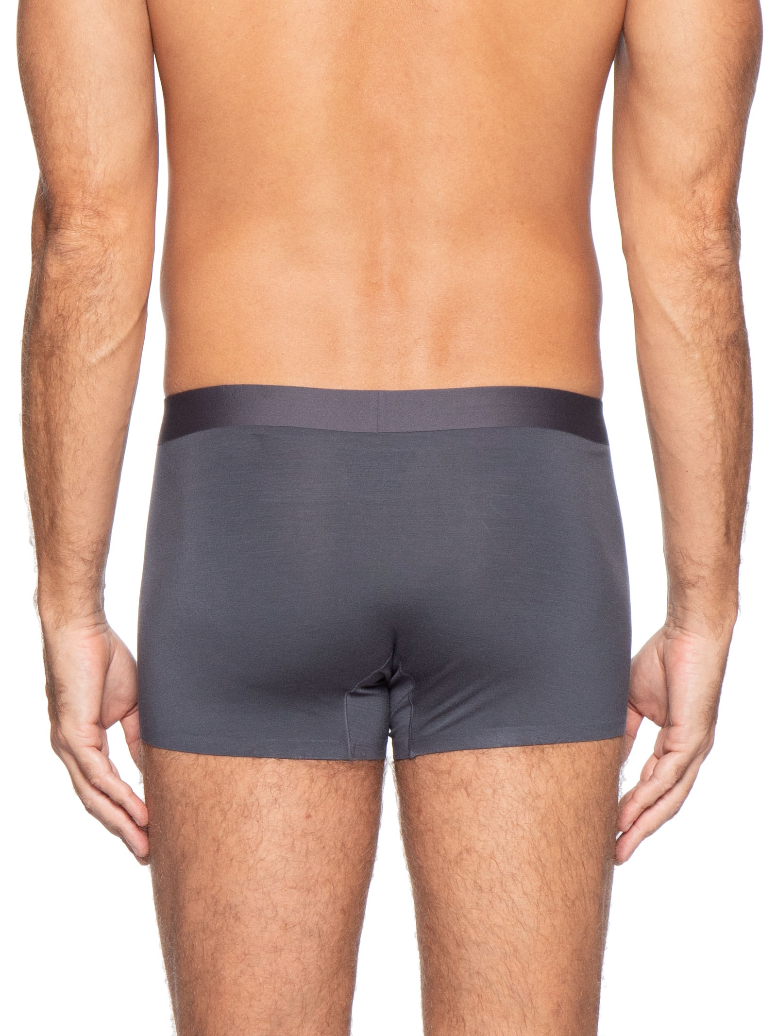 Cueca Box Modal Com Elastano Cinza Basiq Men