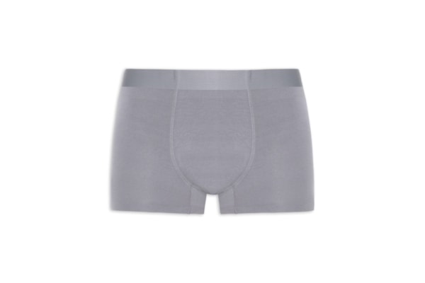 Cueca Box Modal Com Elastano - Cinza