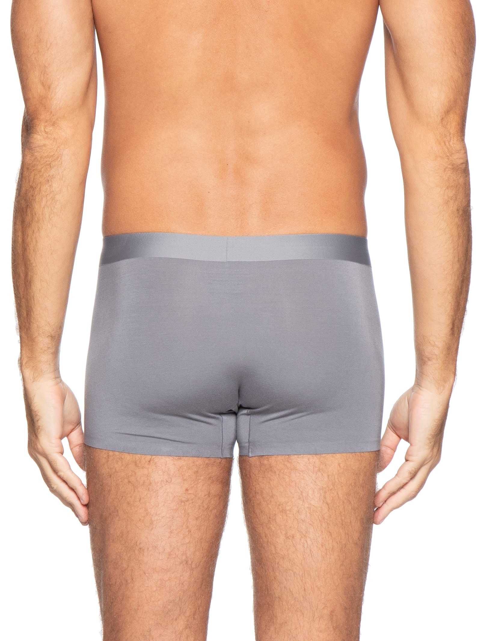Cueca Box Modal Com Elastano Cinza Basiq Men
