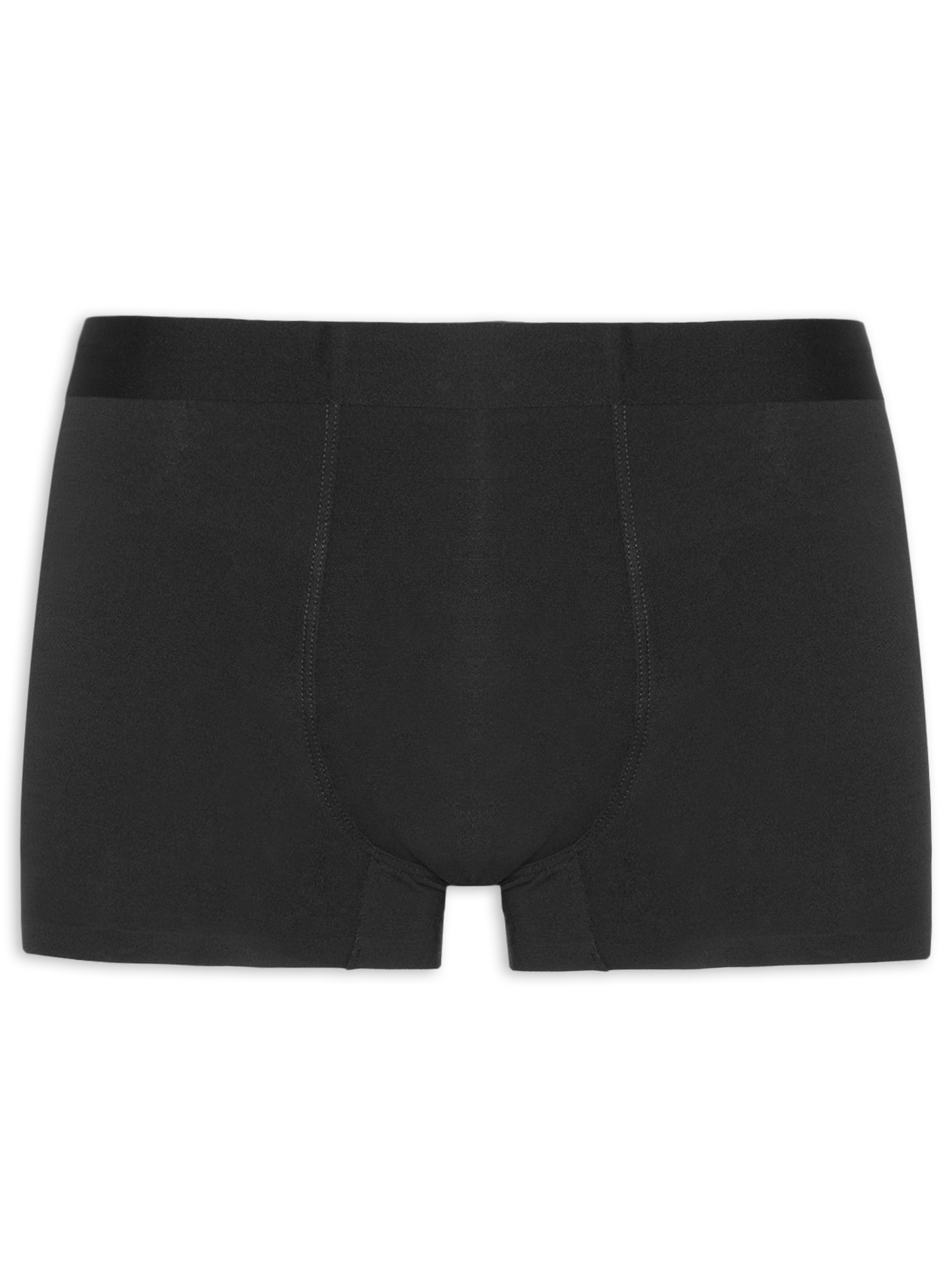 Cueca Box Modal Com Elastano Preto Basiq Men