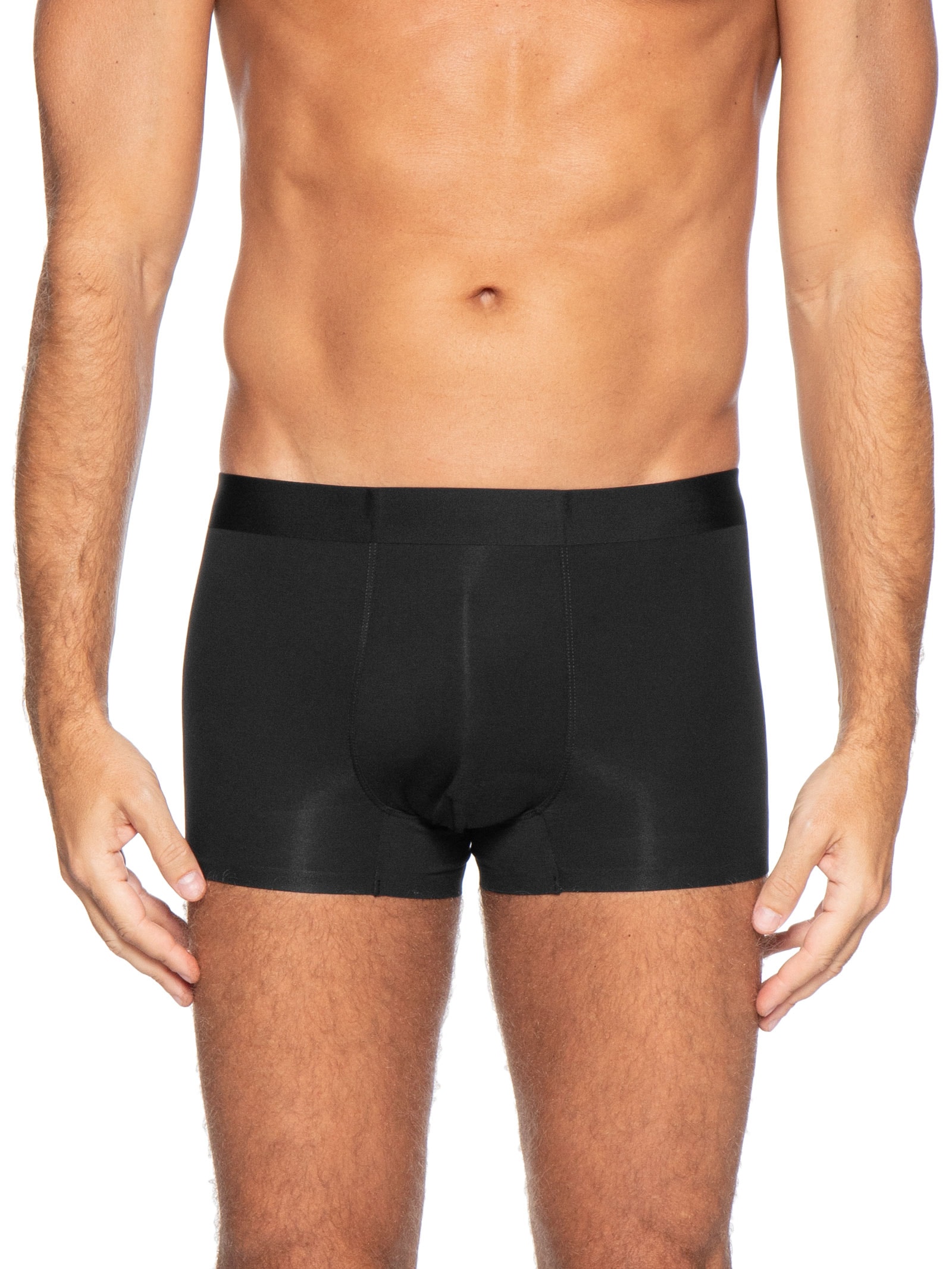 Cueca Box Modal Com Elastano Preto Basiq Men