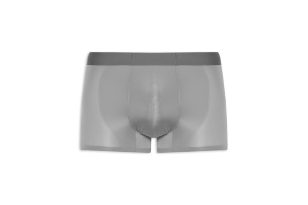 Cueca Box Sem Costura Poliamida - Cinza