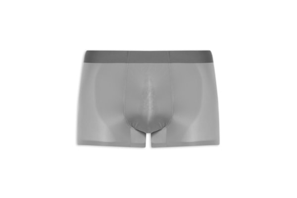 Cueca Box Sem Costura Poliamida - Cinza