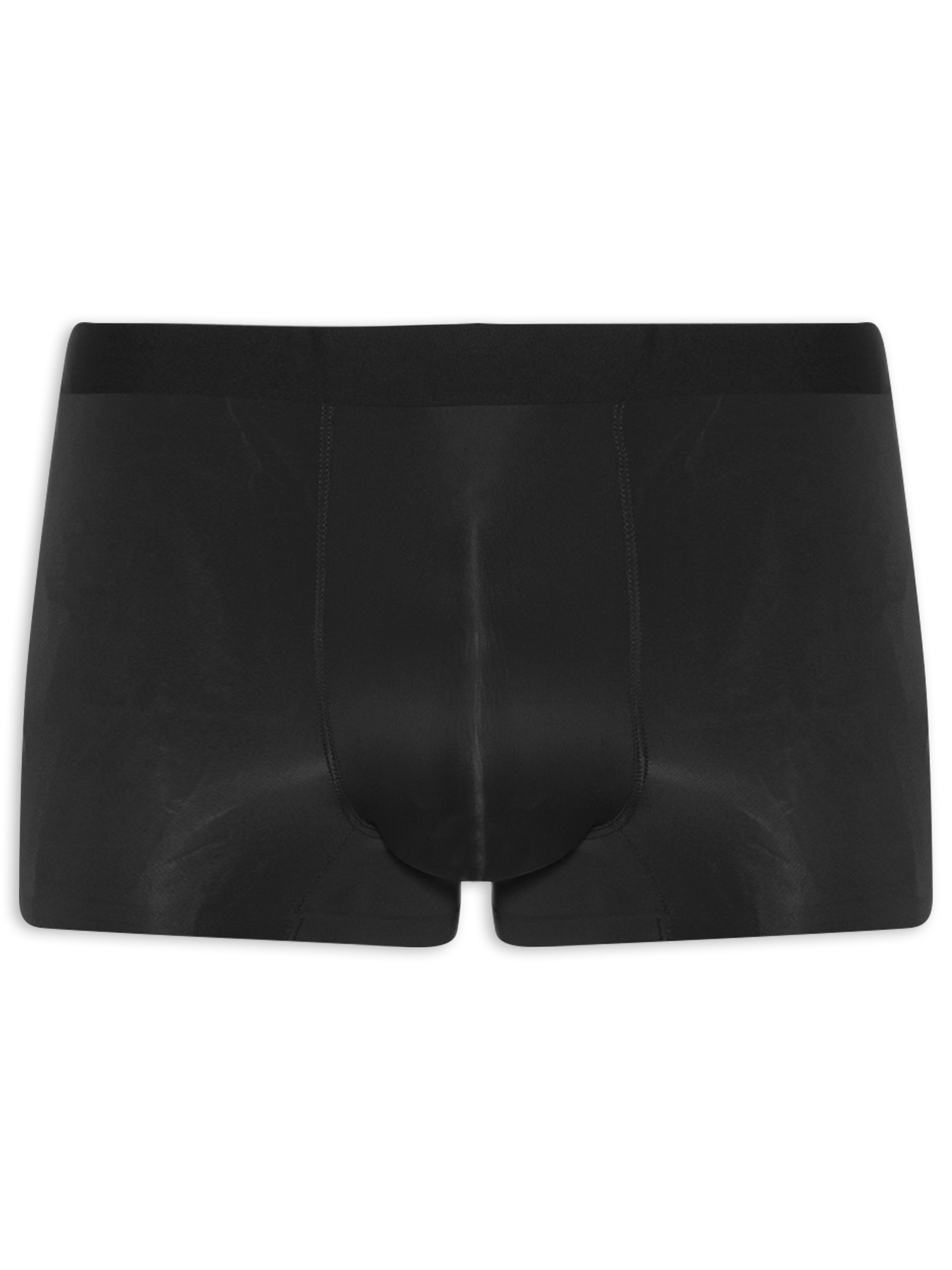 Cueca Box Sem Costura Poliamida Preto Basiq Men