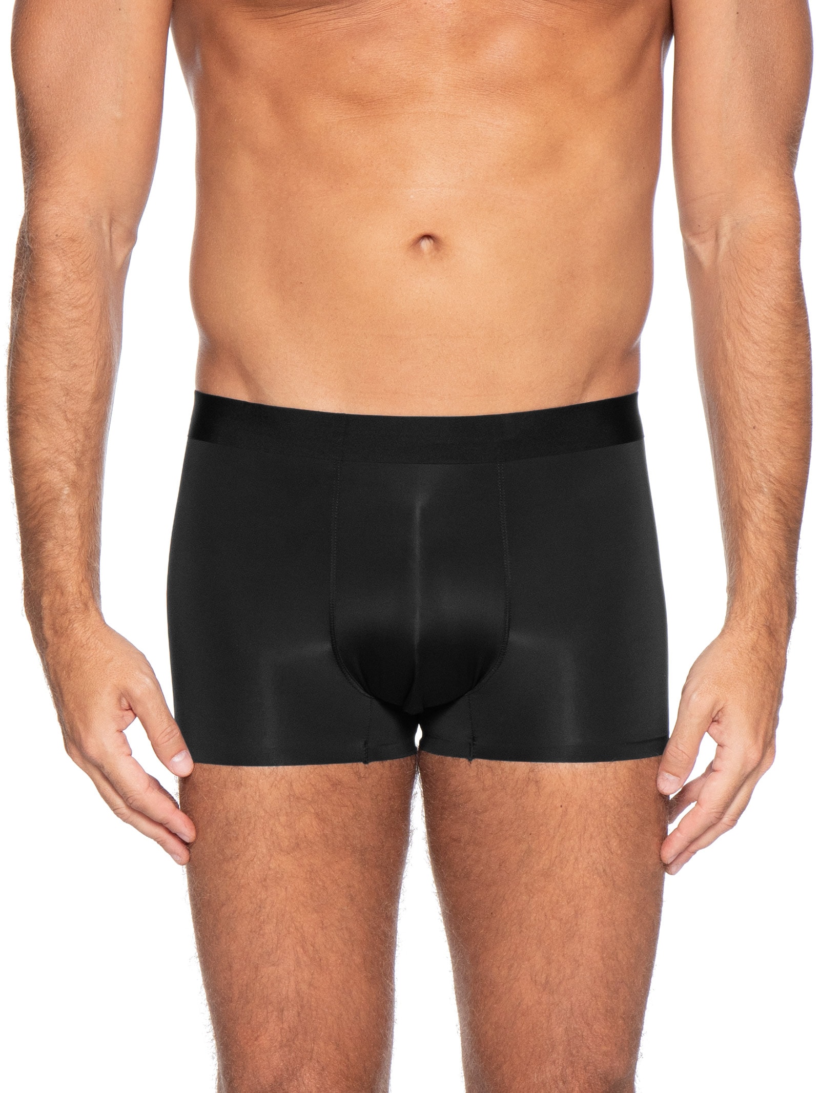 Cueca Box Sem Costura Poliamida Preto Basiq Men
