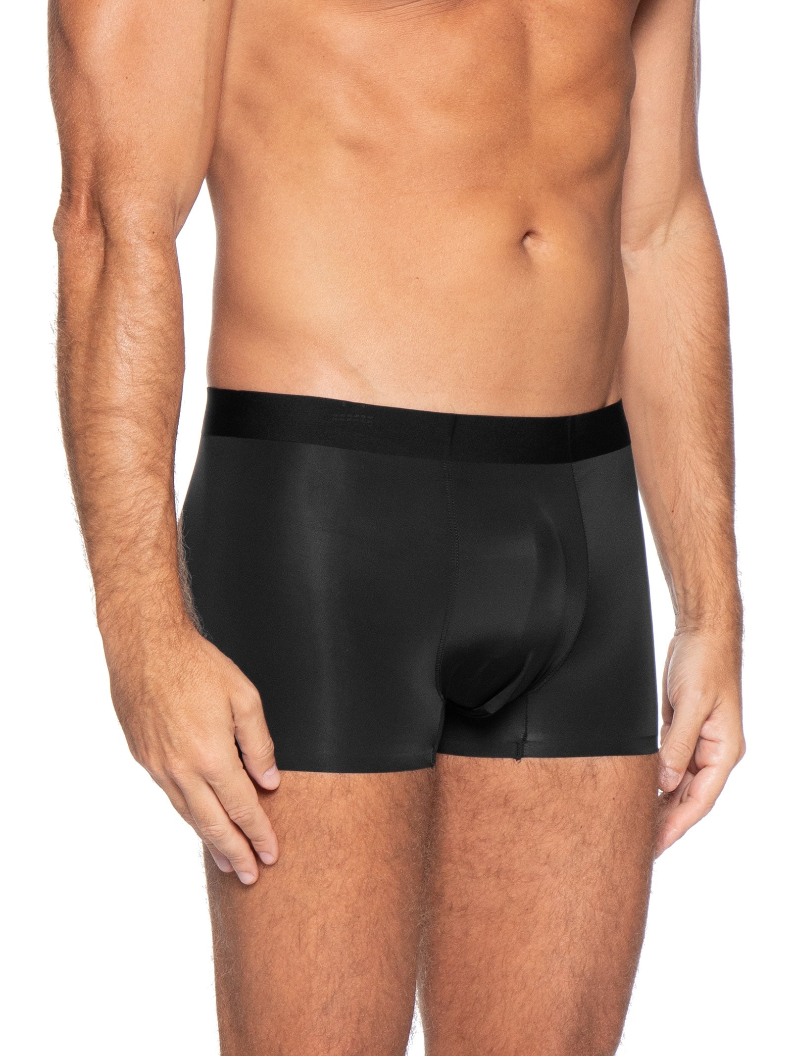 Cueca Box Sem Costura Poliamida Preto Basiq Men
