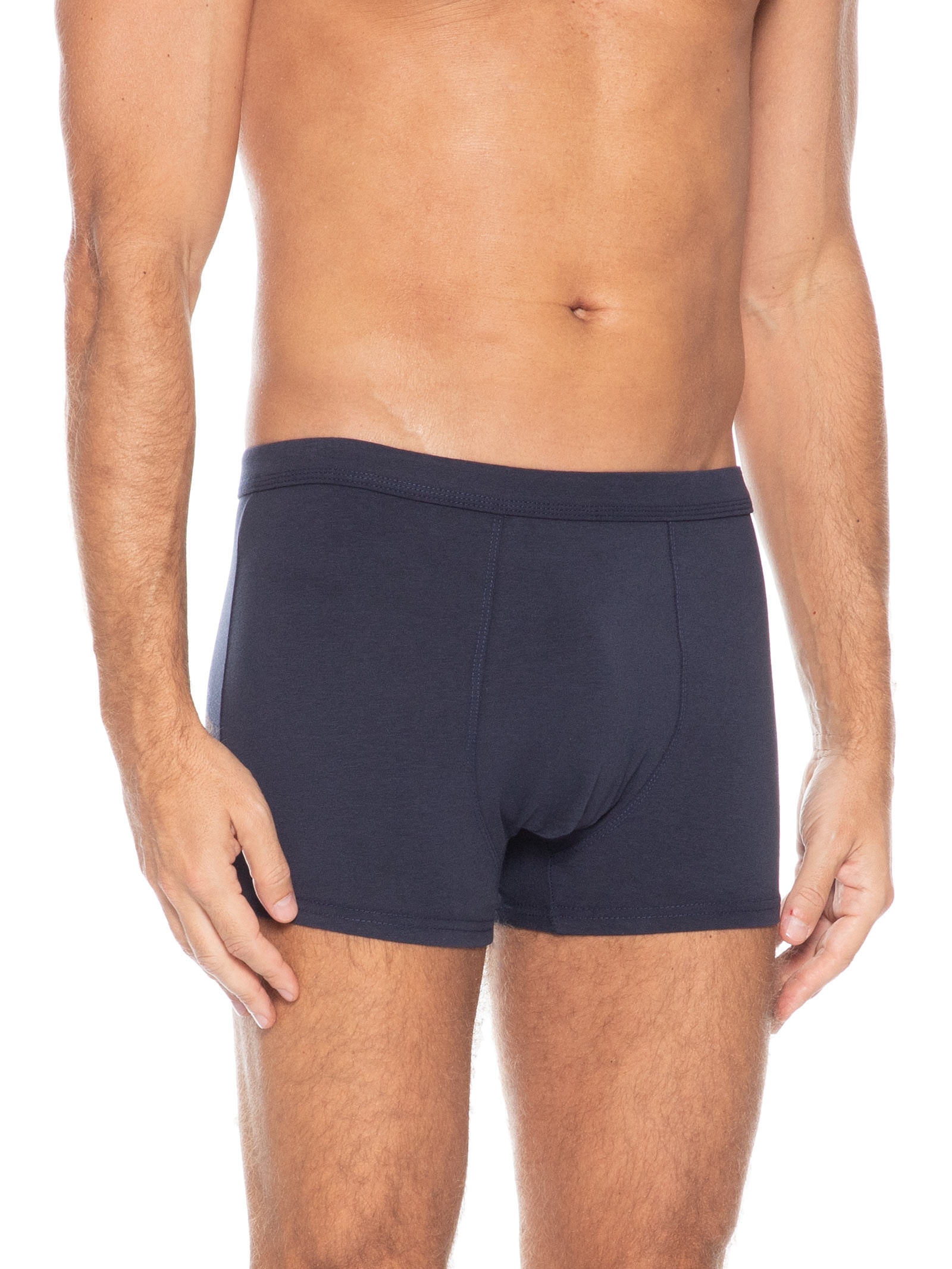 Cueca Boxer Algodão Azul Basiq Men
