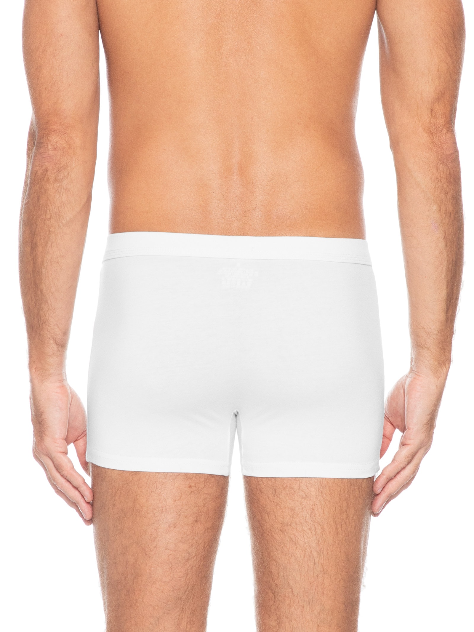 Cueca Boxer Algodão Branco Basiq Men